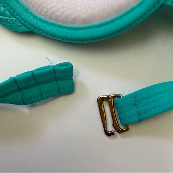 Target Seafoam Green Padded Bikini Top Sz Small - Picture 4 of 6